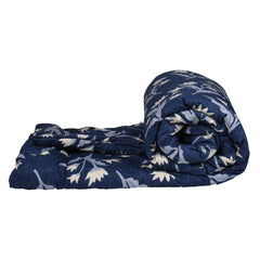 Blue Meadow - Nordic Life Double Bed Microfibre Comforter (220x230 CM)