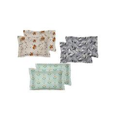 Nordic Life 100% Cotton Printed Pillow Cover Set – Combo Pack of 3 Soft & Breathable Pillowcases (18x28 Inches)