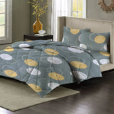 Nordic Life Reversible Microfiber AC Comforter – 220 GSM, All-Season King Size Quilted Blanket for Double Bed (220 x 240 cm, Floral Design)