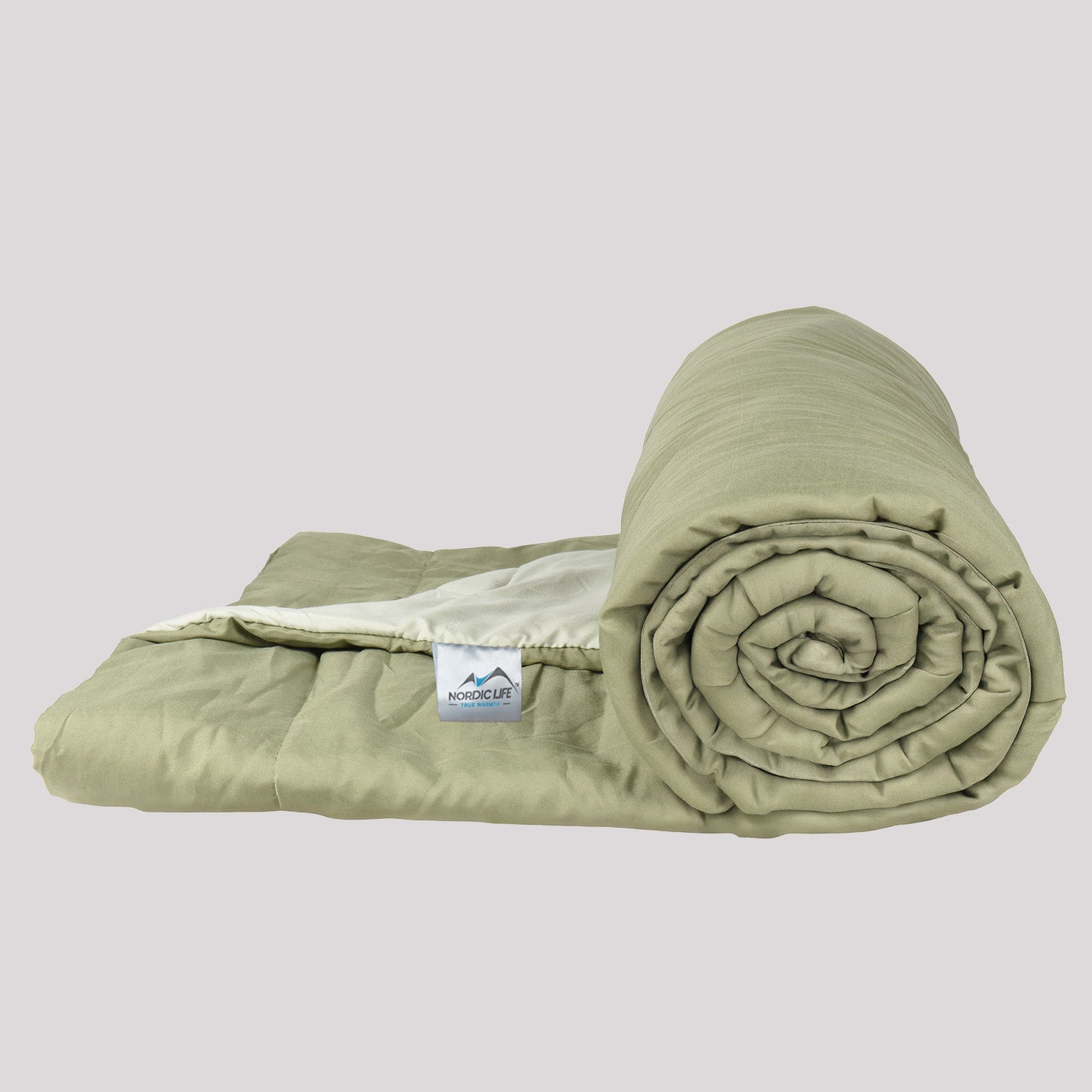 Chartreuse Green & Moon Green, Nordic Life Double Bed Microfibre Comforter 