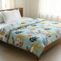 Floral Blue - Nordic Life Double Bed Microfibre Comforter (220x230 CM)