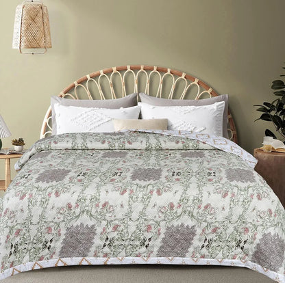 Nordic Life Ultrasonic Microfiber Bedcover – Lightweight AC Blanket & Decorative Quilt