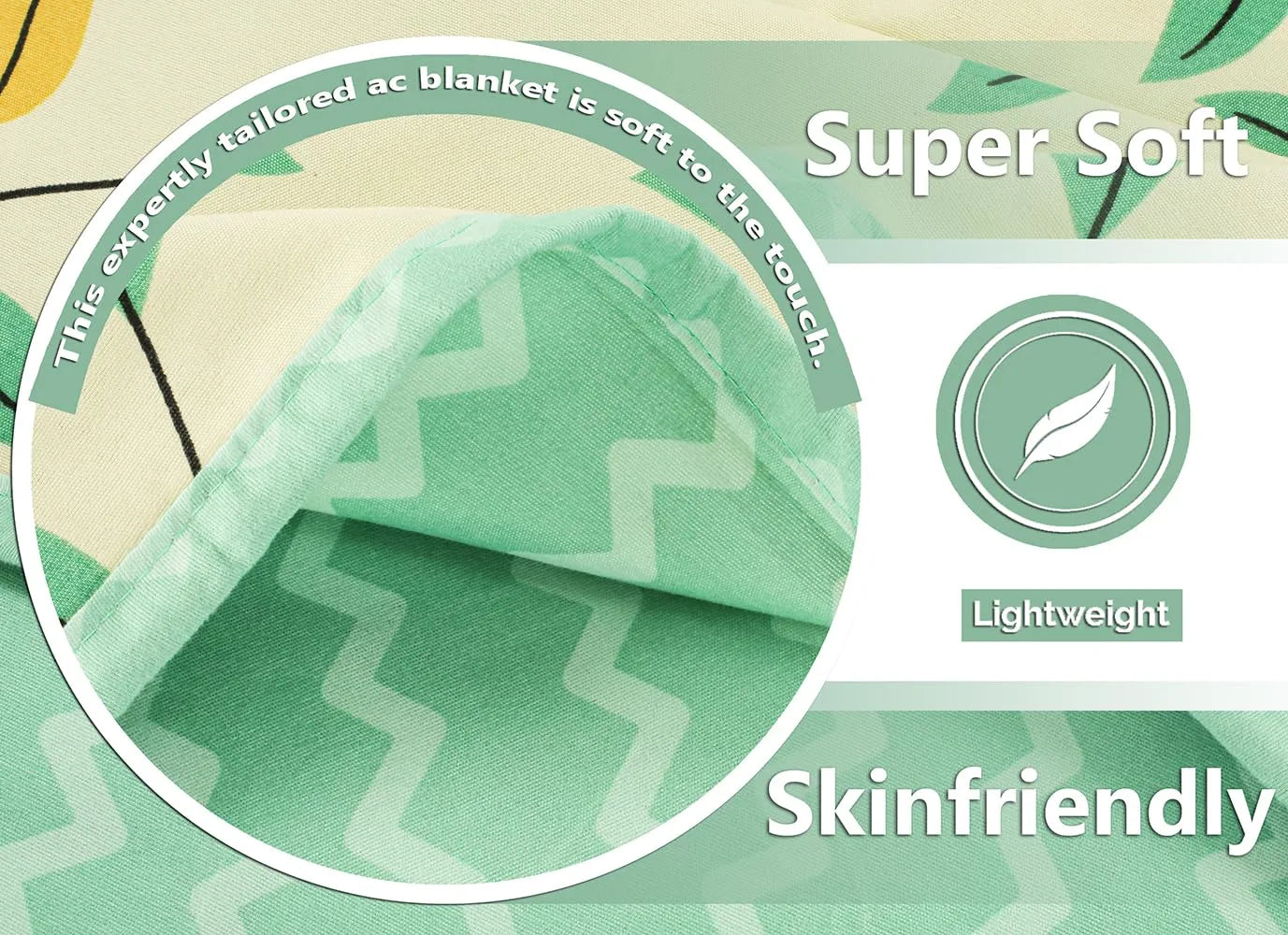 Nordic Life 2-Layer Cotton Dohar – Super Soft Brushed Microfiber, Breathable & Lightweight All-Season Double Bed Blanket